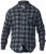 D555 Lawton LS Flannel Shirt Grey - Ризи - мъжки ризи големи размери
