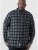 D555 Lawton LS Flannel Shirt Grey - Ризи - мъжки ризи големи размери