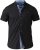 D555 Ollie Short Sleeve Shirt Black - Ризи - мъжки ризи големи размери