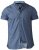 D555 Limburg Short Sleeve Shirt Blue - Ризи - мъжки ризи големи размери