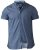 D555 Limburg Short Sleeve Shirt Blue - Ризи - мъжки ризи големи размери