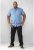 D555 Limburg Short Sleeve Shirt Blue - Ризи - мъжки ризи големи размери