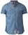 D555 Nathan Short Sleeve Shirt Blue - Ризи - мъжки ризи големи размери