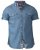 D555 Nathan Short Sleeve Shirt Blue - Ризи - мъжки ризи големи размери