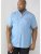 D555 Nathan Short Sleeve Shirt Blue - Ризи - мъжки ризи големи размери