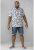D555 Arix Denim Stretch Shorts - Шорти - мъжки къси панталони големи размери