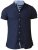 D555 Norman Short Sleeve Oxford Shirt Navy - Ризи - мъжки ризи големи размери