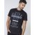 D555 Phillip T-shirt Black - Тениски - мъжки тениски големи размери