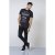 D555 Phillip T-shirt Black - Тениски - мъжки тениски големи размери