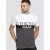 D555 Morris T-shirt Charcoal - Тениски - мъжки тениски големи размери