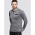 D555 Brockville Long Sleeve Polo Grey - Поло тениски - мъжки тениски с яка големи размери