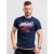 D555 Finn T-shirt Navy - Тениски - мъжки тениски големи размери
