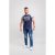 D555 Jones T-shirt Navy - Тениски - мъжки тениски големи размери