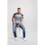 D555 Jones T-shirt Grey - Тениски - мъжки тениски големи размери