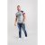 D555 Jones T-shirt Grey - Тениски - мъжки тениски големи размери