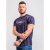 D555 Davis T-shirt Navy - Тениски - мъжки тениски големи размери