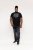 D555 Willoughby NYC Dot Printed T-Shirt Black - Тениски - мъжки тениски големи размери