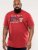 D555 Brisbane Santa Monica Route 66 Printed T-Shirt Red - Тениски - мъжки тениски големи размери
