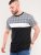 D555 Vista Couture Cut And Sew Curved Hem T-Shirt - Тениски - мъжки тениски големи размери