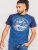 D555 Porter Raglan Sleeve Printed T-Shirt Blue - Тениски - мъжки тениски големи размери