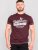 D555 Wharf California Eagle Printed T-Shirt Burgundy - Тениски - мъжки тениски големи размери