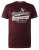 D555 Wharf California Eagle Printed T-Shirt Burgundy - Тениски - мъжки тениски големи размери