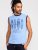 D555 Bretton Surf Board Printed Sleeveless T-Shirt - Тениски - мъжки тениски големи размери