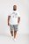D555 Trafford Bike Photo Printed T-Shirt White - Тениски - мъжки тениски големи размери
