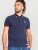 D555 Sloane Polo Shirt With Chest Embroidery Navy - Поло тениски - мъжки тениски с яка големи размери