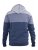 D555 Columbus Cut And Sew Panelled Zip Through Hoody Blue - Суичъри & cуичъри с качулка - мъжки суичъри големи размери