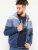 D555 Columbus Cut And Sew Panelled Zip Through Hoody Blue - Суичъри & cуичъри с качулка - мъжки суичъри големи размери