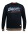 D555 Marlow Printed Crew Neck Sweatshirt Navy - Суичъри & cуичъри с качулка - мъжки суичъри големи размери