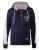 D555 Eaton Full Zip Hoodie Navy - Суичъри & cуичъри с качулка - мъжки суичъри големи размери