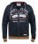 D555 Flanders Full Zip Hoody With Chest Print - Суичъри & cуичъри с качулка - мъжки суичъри големи размери