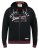D555 Patrick Full Zip Hoody With 'Motorcycle' Chest Print - Суичъри & cуичъри с качулка - мъжки суичъри големи размери