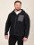 D555 Damien Micro Fleece Zip Through Hoody Черно/Сиво - Суичъри & cуичъри с качулка - мъжки суичъри големи размери