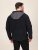 D555 Damien Micro Fleece Zip Through Hoody Черно/Сиво - Суичъри & cуичъри с качулка - мъжки суичъри големи размери