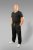 20 Nodi Long Leg Sports Pants in Combed Cotton Jersey Black - Спортни панталони & Kъси панталони - мъжки спортни панталони големи размери