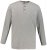 JP1880 702555 Тениска Henley с дълъг ръкав Сиво меланж - Тениски - мъжки тениски големи размери