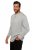 JP1880 702555 Тениска Henley с дълъг ръкав Сиво меланж - Тениски - мъжки тениски големи размери