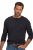 JP1880 702555 Тениска Henley с дълъг ръкав Тъмносиньо - Тениски - мъжки тениски големи размери
