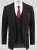 D555 Ted 4 Way Stretch Tailored Suit Jacket Черно - Костюми - мъжки костюми големи размери