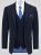 D555 Ted 4 Way Stretch Tailored Suit Jacket Нейви - Костюми - мъжки костюми големи размери