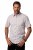 JP1880 Modern Fit Check Print Short Sleeve Shirt Grey - Ризи - мъжки ризи големи размери