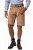 JP1880 Premium Goat Suede Staghorn Embroidery Shorts Leather Brown - Шорти - мъжки къси панталони големи размери