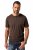 JP1880 Henley Basic T-Shirt with Buttons Brown - Тениски - мъжки тениски големи размери
