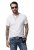 JP1880 726695 Тениска Henley Бяло - Тениски - мъжки тениски големи размери