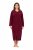 Ulla Popken 749967 Хавлиен халат с цип Виненочервено - Халати - 