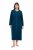 Ulla Popken 749967 Хавлиен халат с цип Петрол - Халати - 