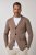 JP1880 Milano Flexnamic Плетено сако Орехово кафяво - Костюми - мъжки костюми големи размери
